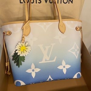 New Louis Vuitton By the Pool Neverfull MM Blue